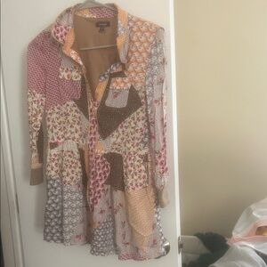 Imoga Multicolor Patterned Dress for girls